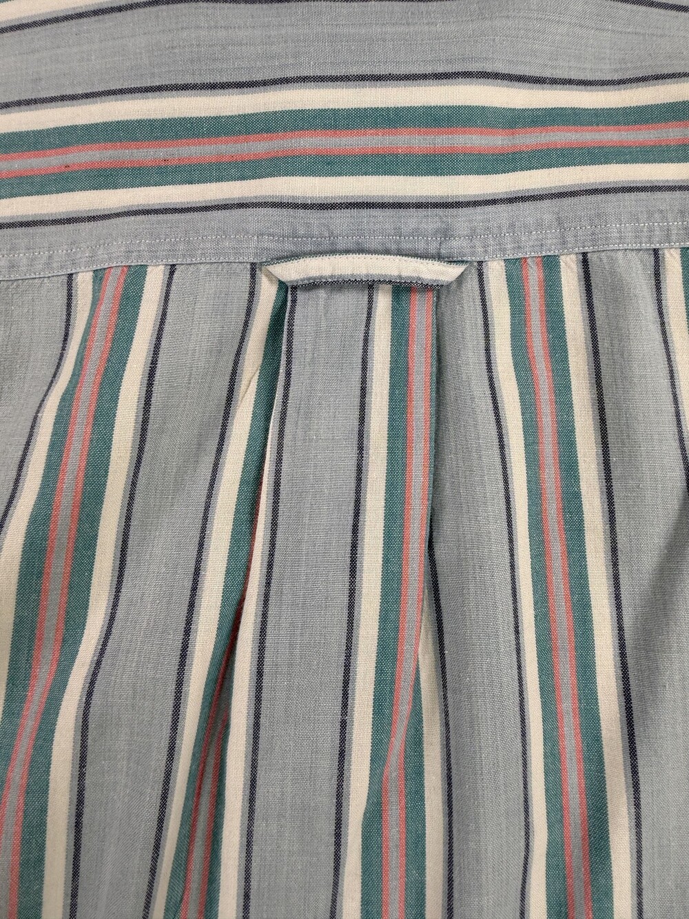 Eddie Bauer Vintage 1990s Striped Short Sleeve Button-Up Shirt